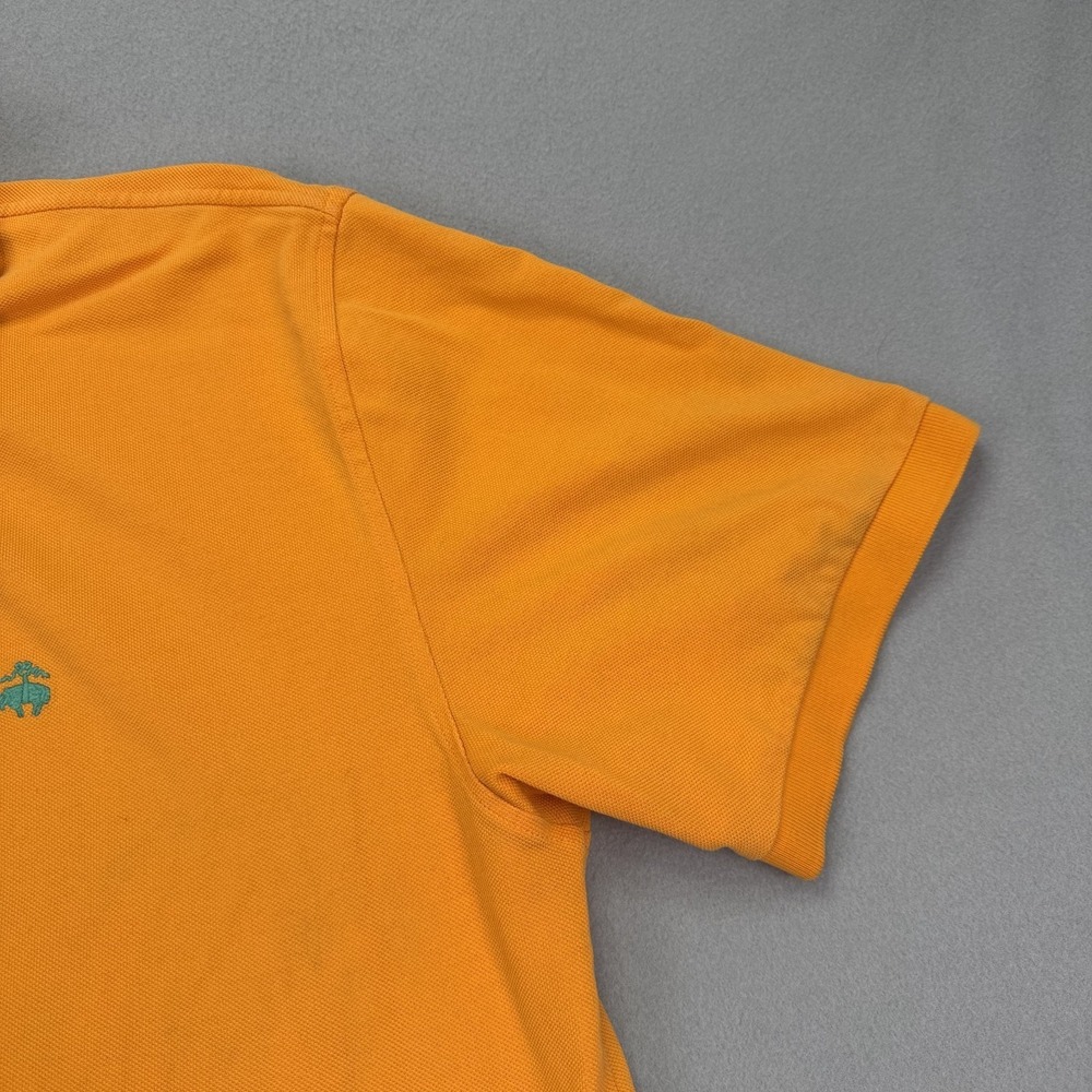 Brooks Brothers Men's Performance Polo Shirt Size XXL Orange 2-Button Cotton - Picture 8 of 16